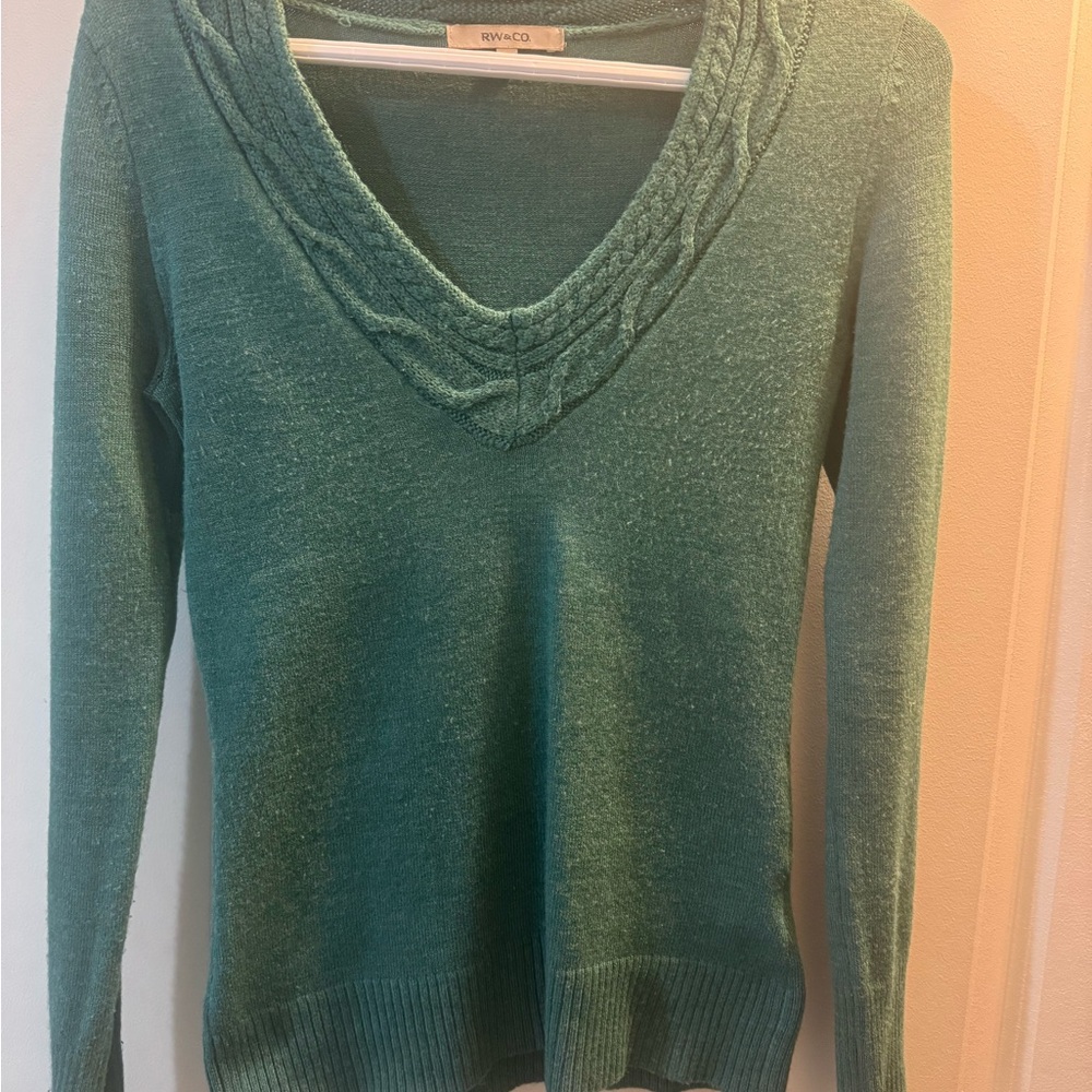 RW&CO. Green Women's Sweater